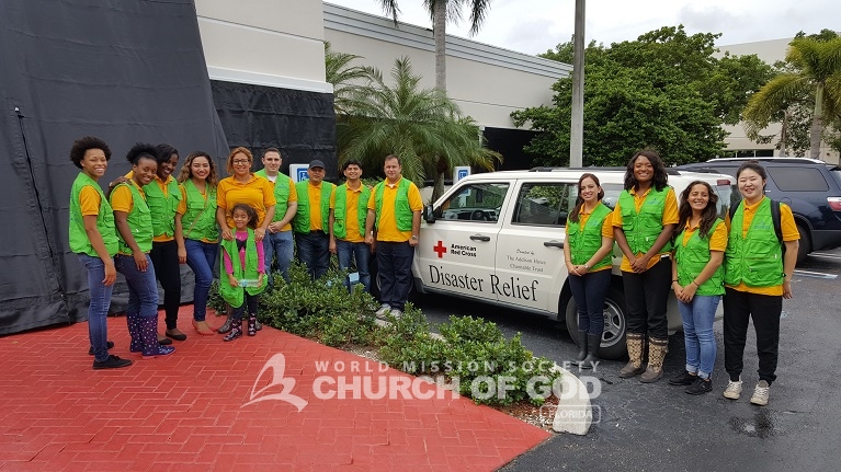 world mission society church of god, church of god, wmscog, church of god in volunteer, disaster relief, yellow shirts, volunteers, hurricane matthew