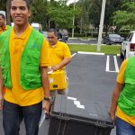 world mission society church of god, church of god, wmscog, church of god in volunteer, disaster relief, yellow shirts, volunteers, hurricane matthew