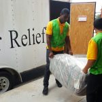 world mission society church of god, church of god, wmscog, church of god in volunteer, disaster relief, yellow shirts, volunteers, hurricane matthew