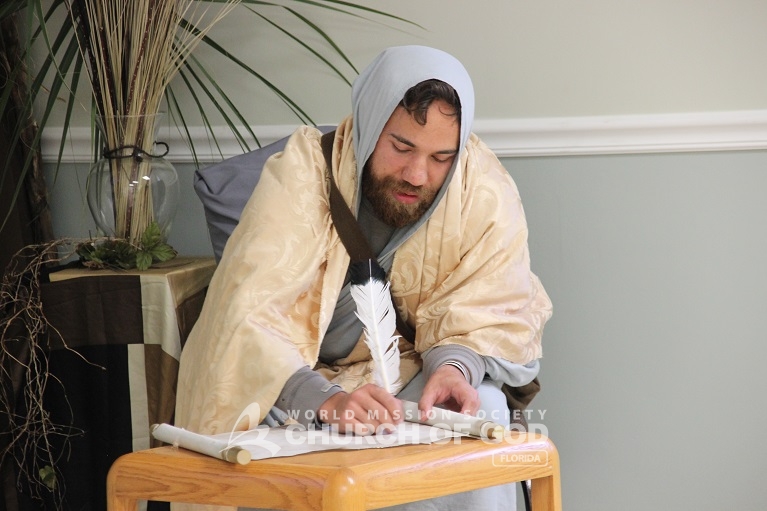 World Mission Society Church of God, wmscog, Tampa, Florida, FL, Bible, seminar, study, truth, ten commandments, two stone tablets, play, skit, feasts of God, Christian