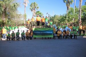 world mission society church of god, wmscog, church of god, church of god in florida, church of god in tampa, tampa, florida, yellow shirt volunteers, harbour island, environmental protection, environmental cleanup